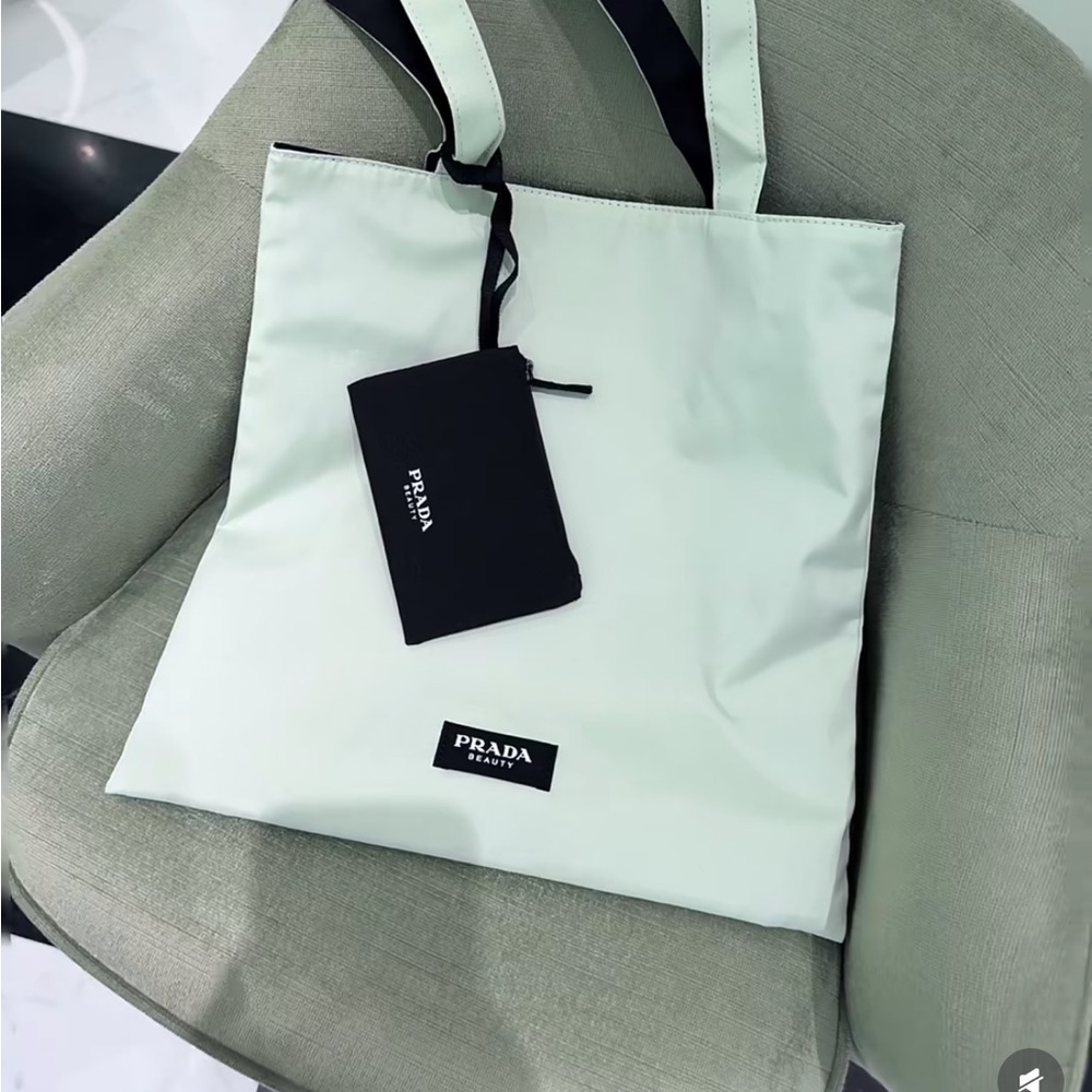 Prada beauty shopping bag